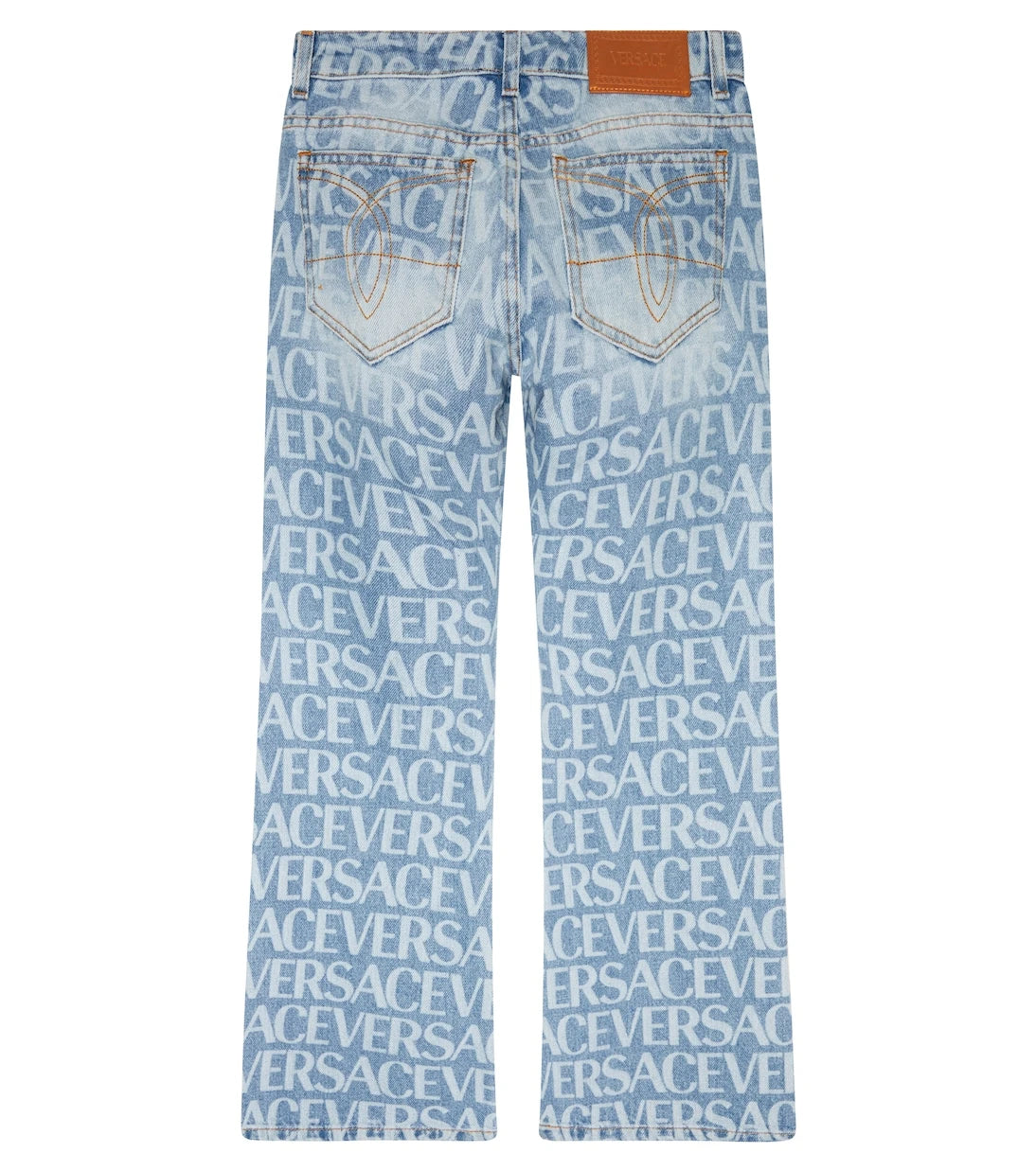 Versace Kids - Logo flared jeans