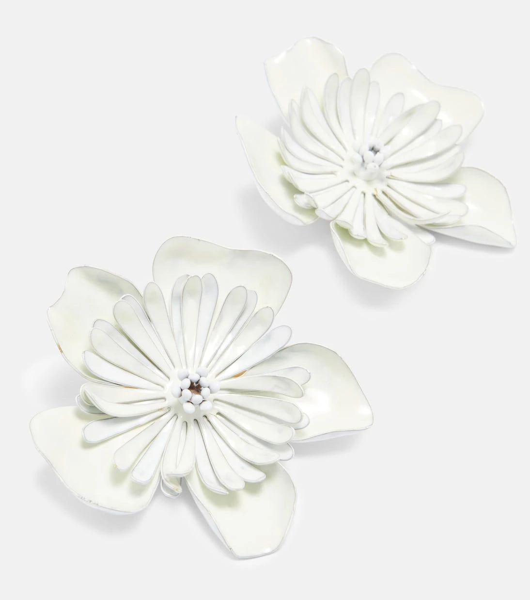Chloé - Floral clip-on earrings