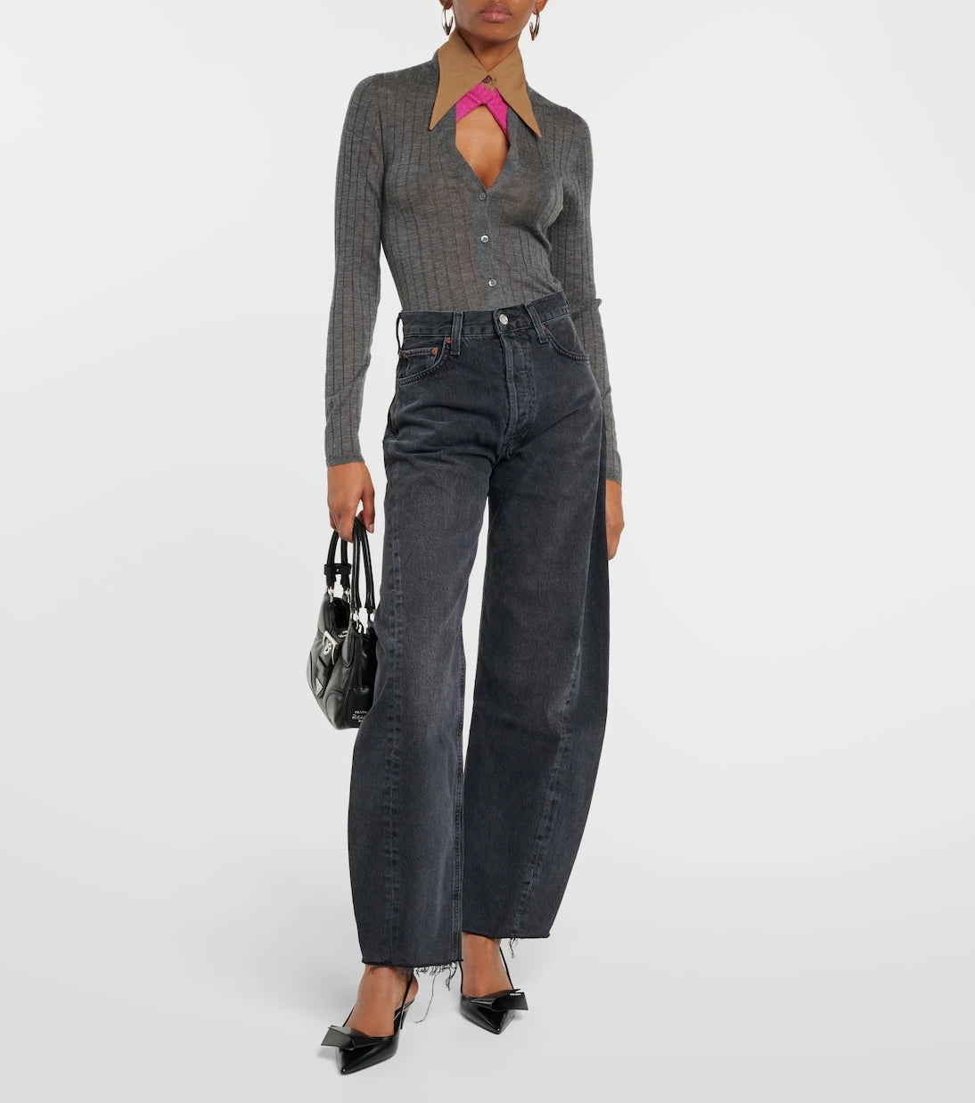 Agolde - Luna high-rise barrel-leg jeans