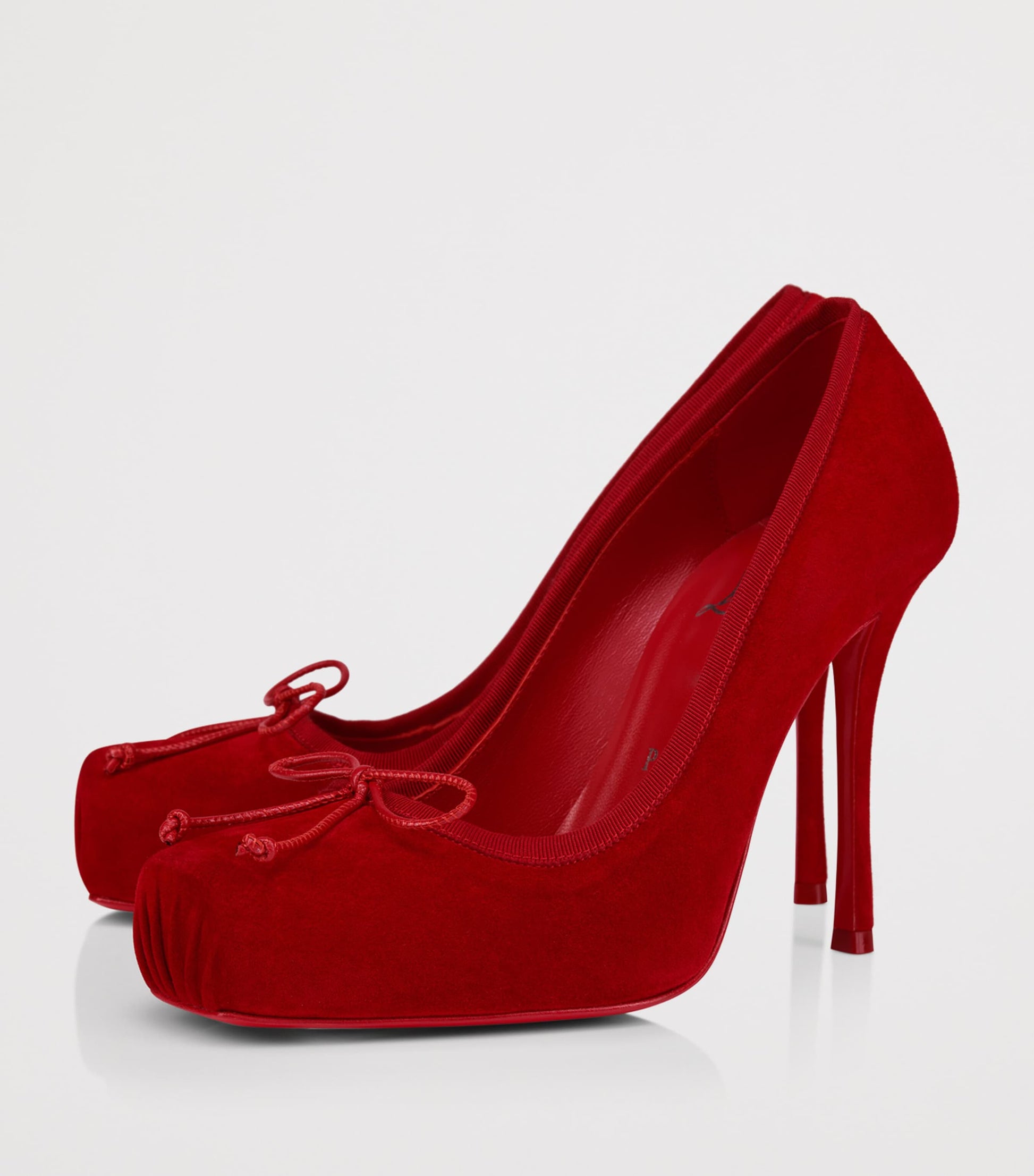 Christian Louboutin Red Cassia Nodo Leather Pumps 100