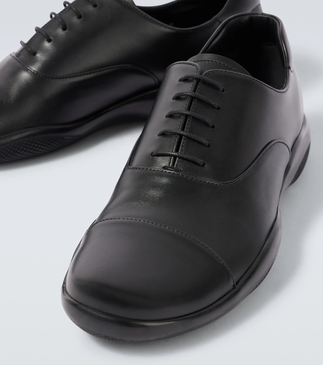 Prada - Toblach leather sneakers
