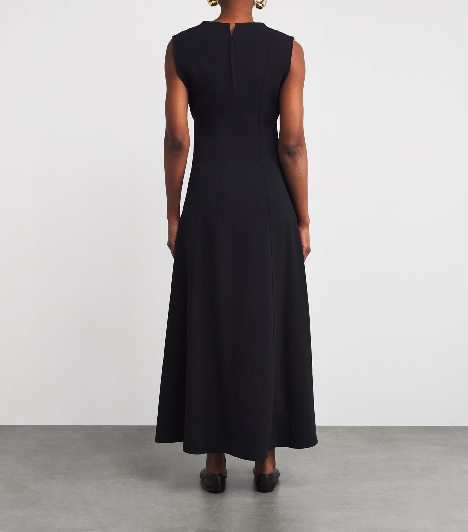 Joseph Black Neva Comfort Cady Maxi Dress