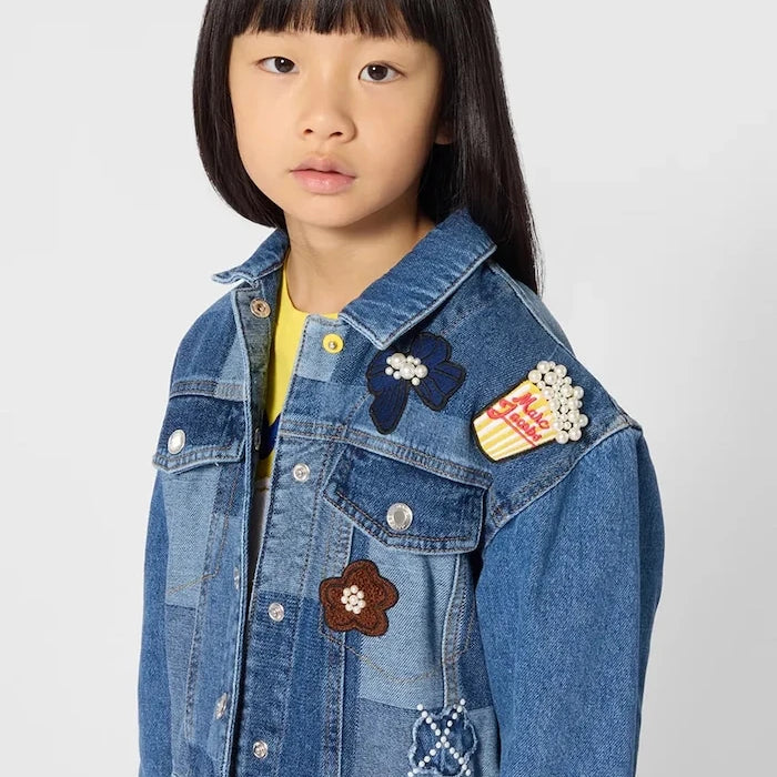 MARC JACOBS çocuklar için pamuklu kot ceket