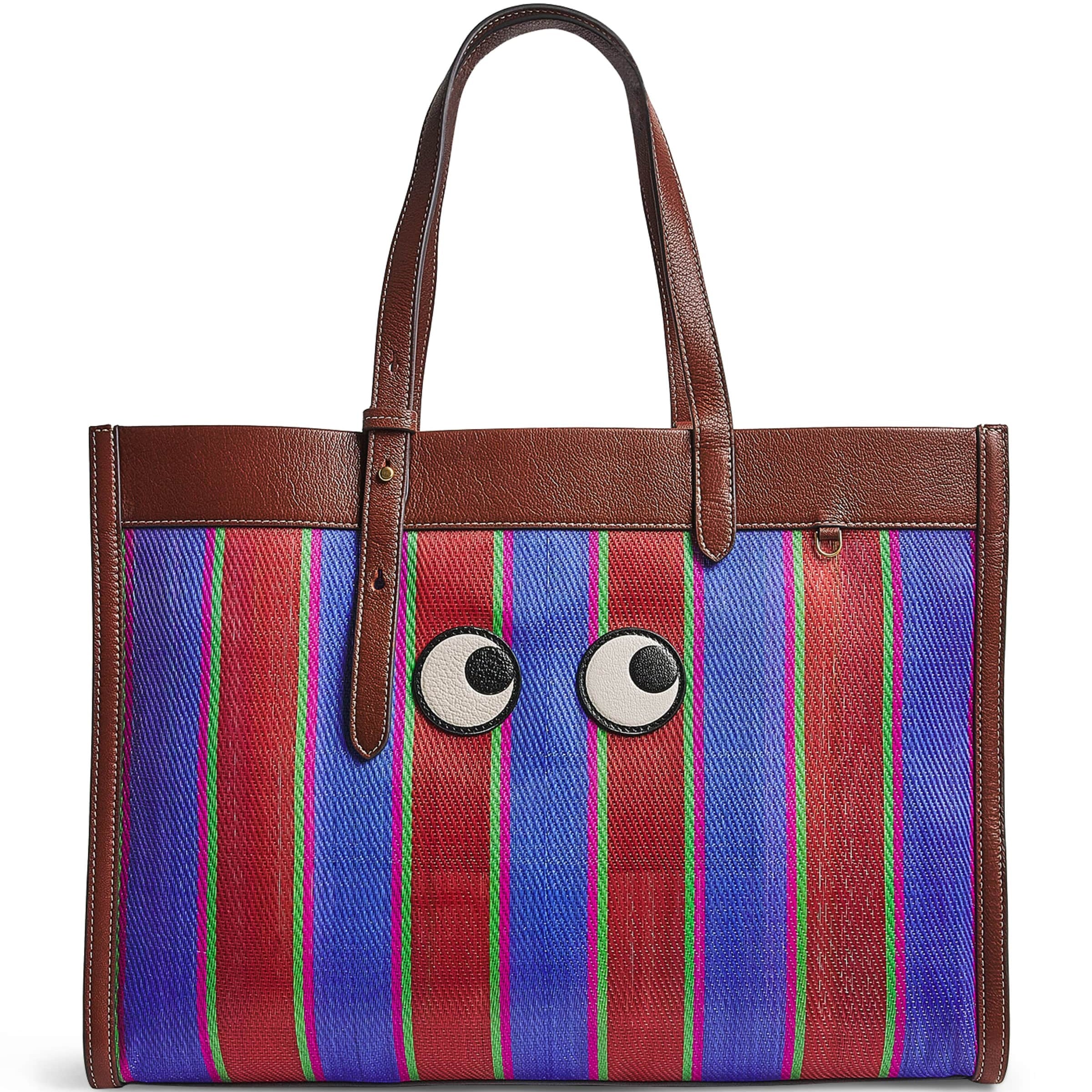 Anya Hindmarch Stripe Eyes Shopper Bag