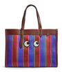 Anya Hindmarch Multi Stripe Eyes Shopper Bag