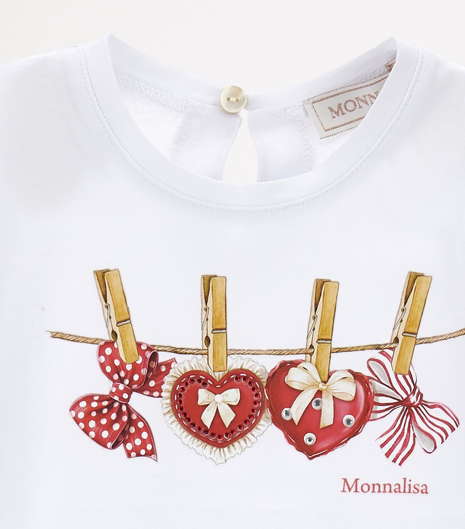 Cotton Heart Print T-Shirt (3-36 Months)