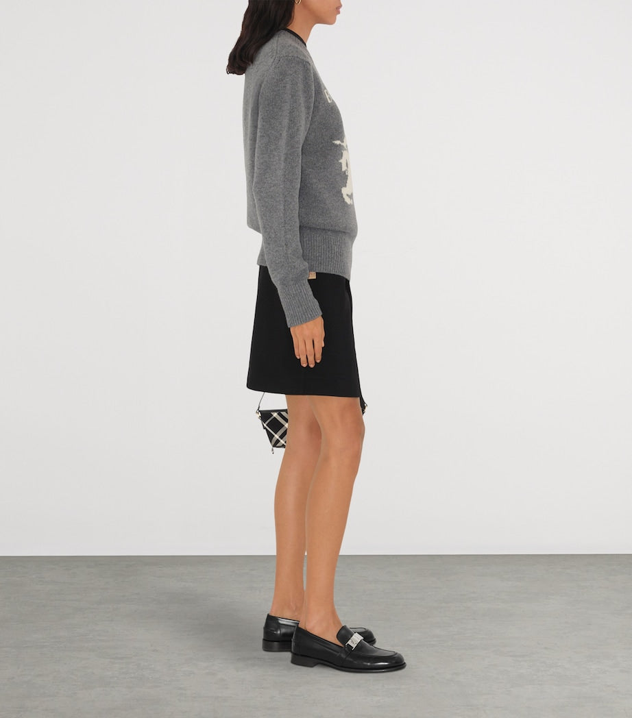 Grey Wool-Cashmere EKD Sweater