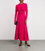 ME+EM Pink Textured Ruched Maxi Dress