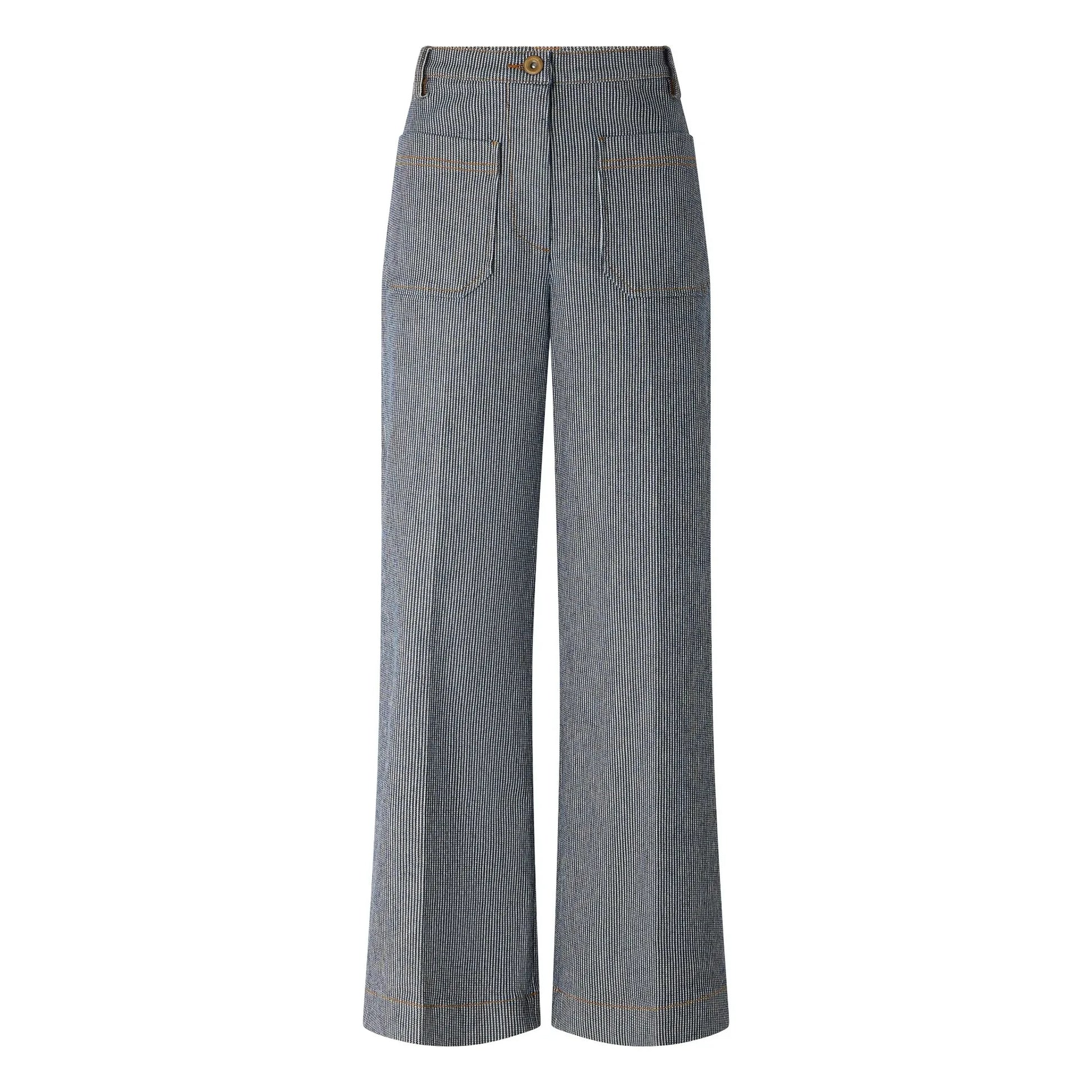 Sessùn - Aldricks Cotton Pants | Grey blue