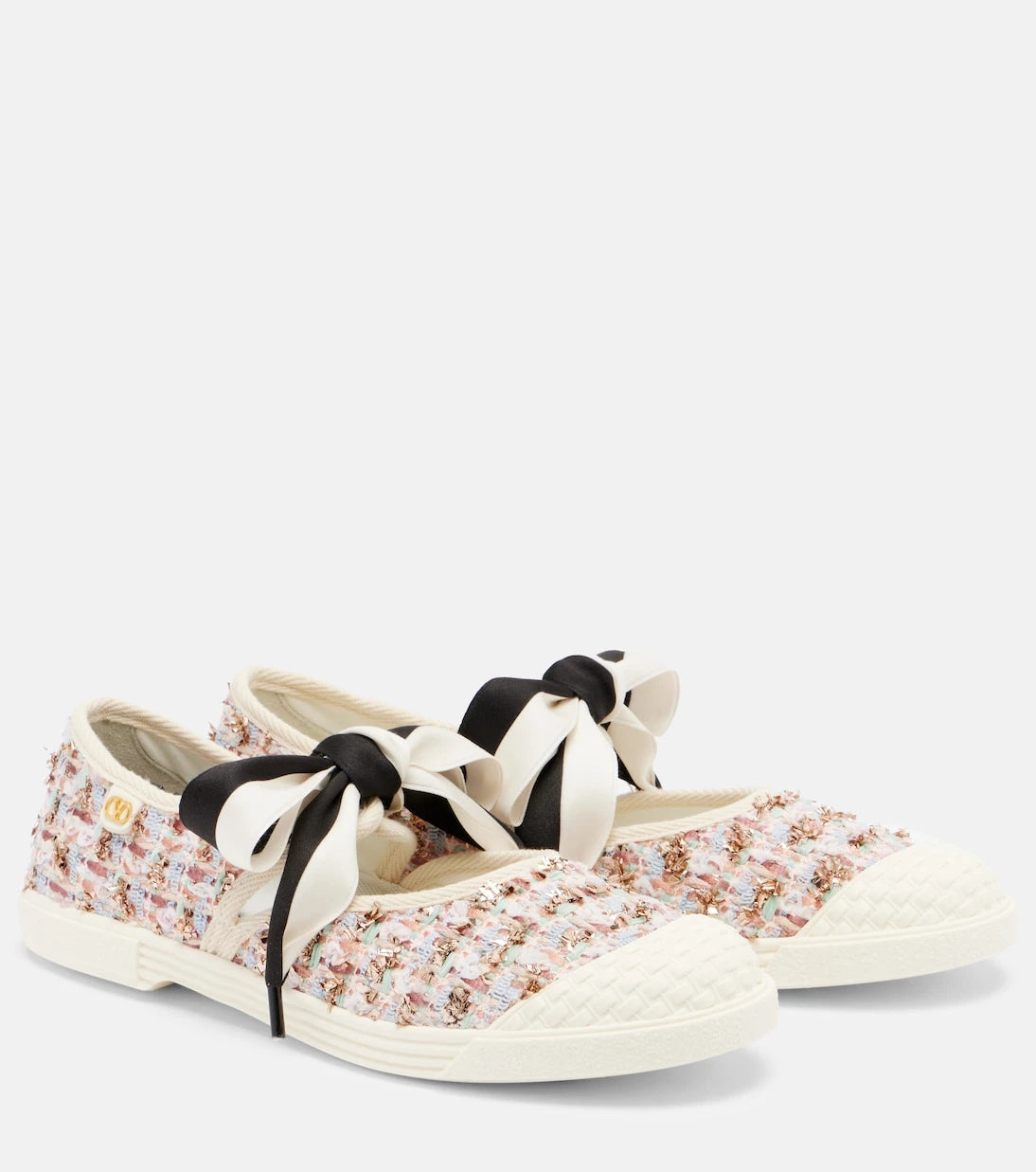 Valentino Garavani - Bay By Bay checked tweed sneakers