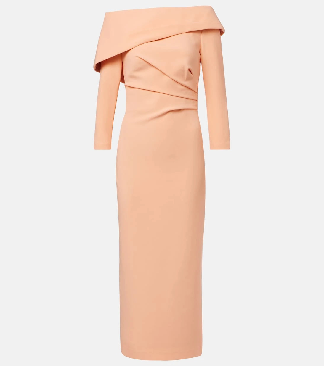 Safiyaa - Off-shoulder crêpe midi dress