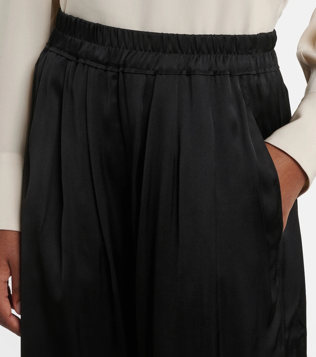 Isabel Marant - Nolia satin wide-leg pants