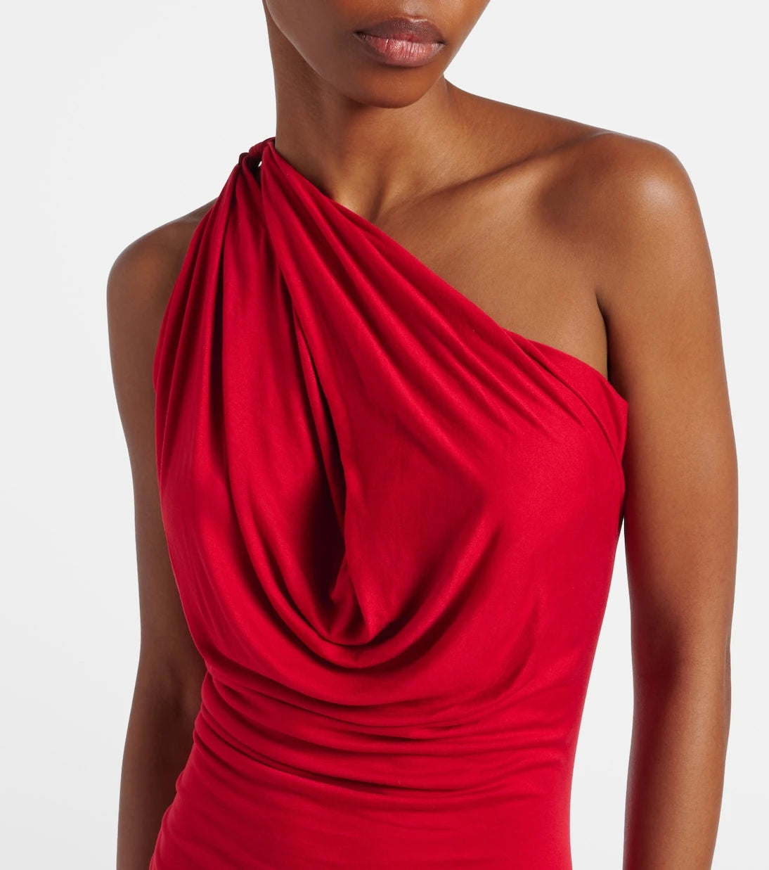 Rick Owens - Aaliyah one-shoulder sheer gown