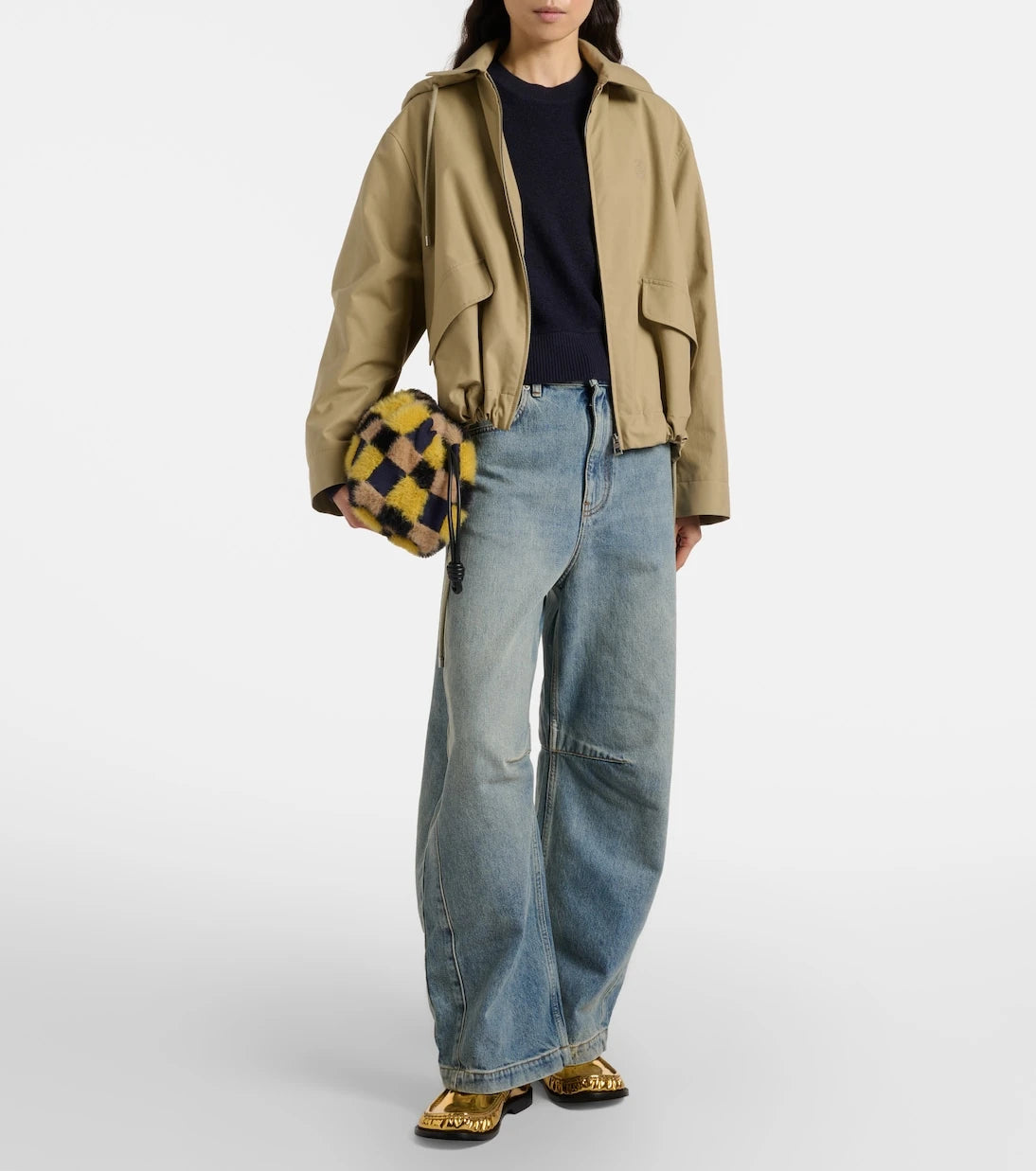 Loewe - بنطلون جينز Anagram بقصة ساق برميلية