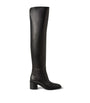 Ralph Lauren Collection Black Leather Barnet Boots 55