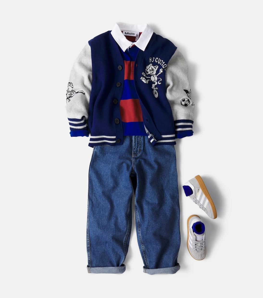 Molo - Bertel cotton and wool cardigan