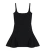Givenchy Black Fluted Mini Dress