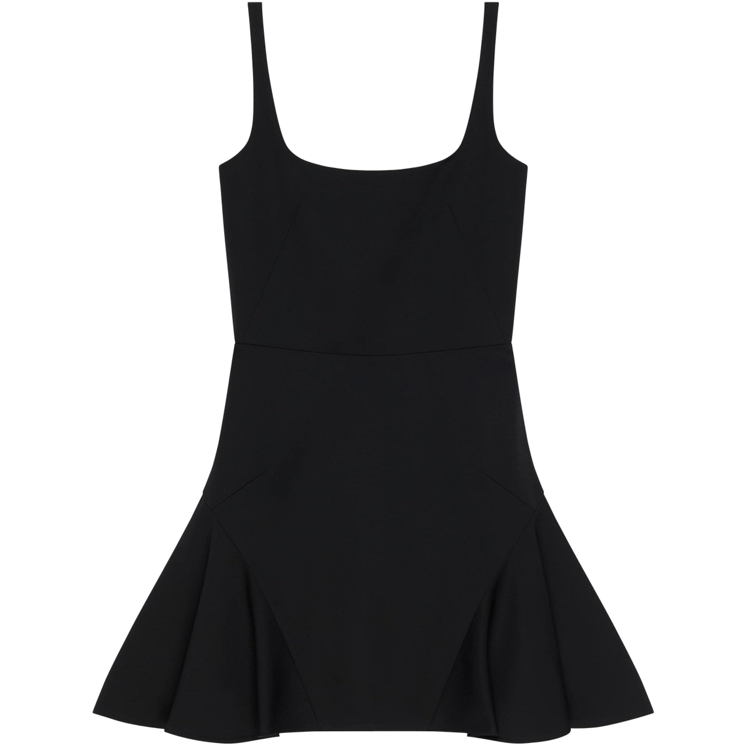 Givenchy Black Fluted Mini Dress