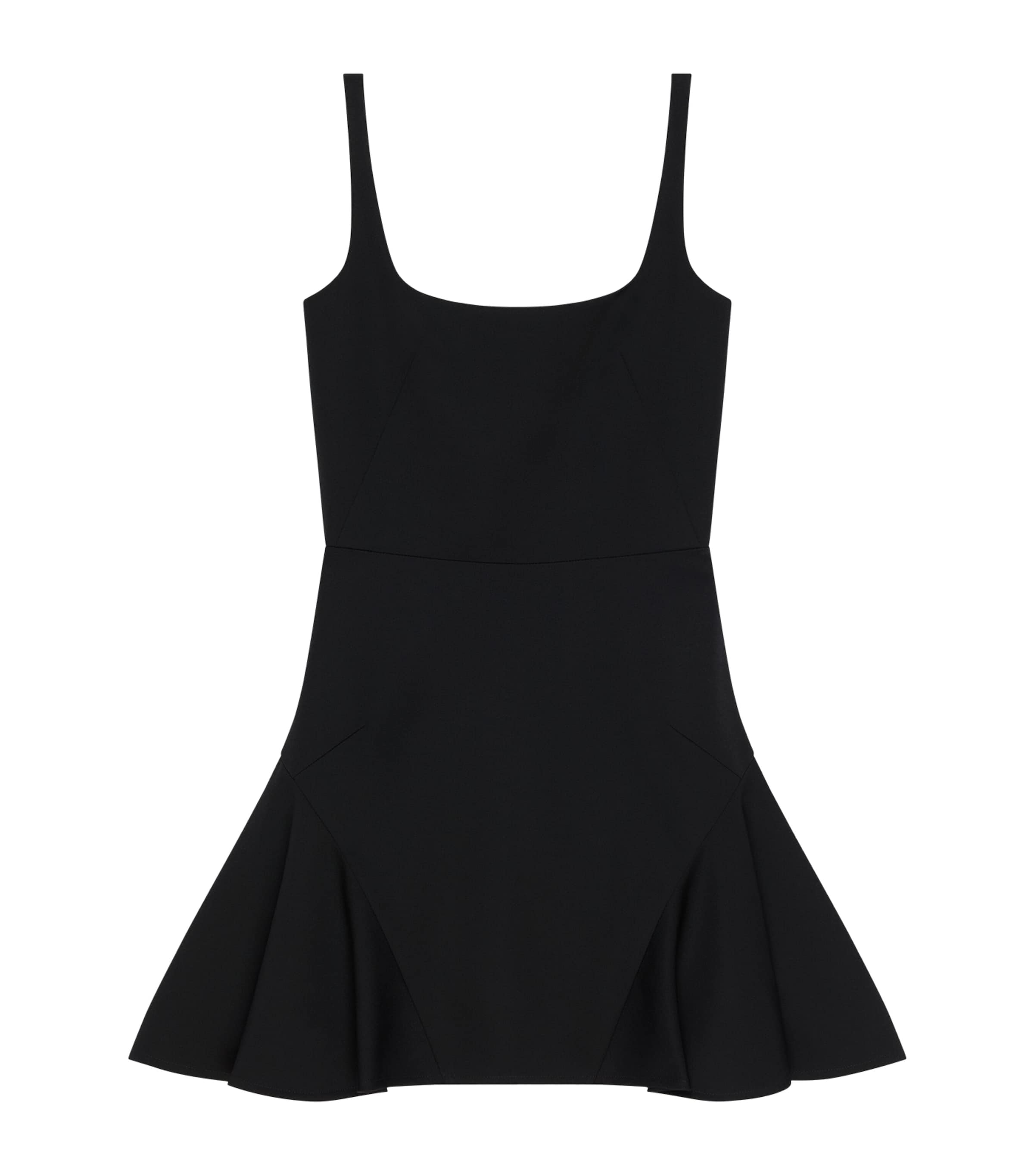 Givenchy Black Fluted Mini Dress
