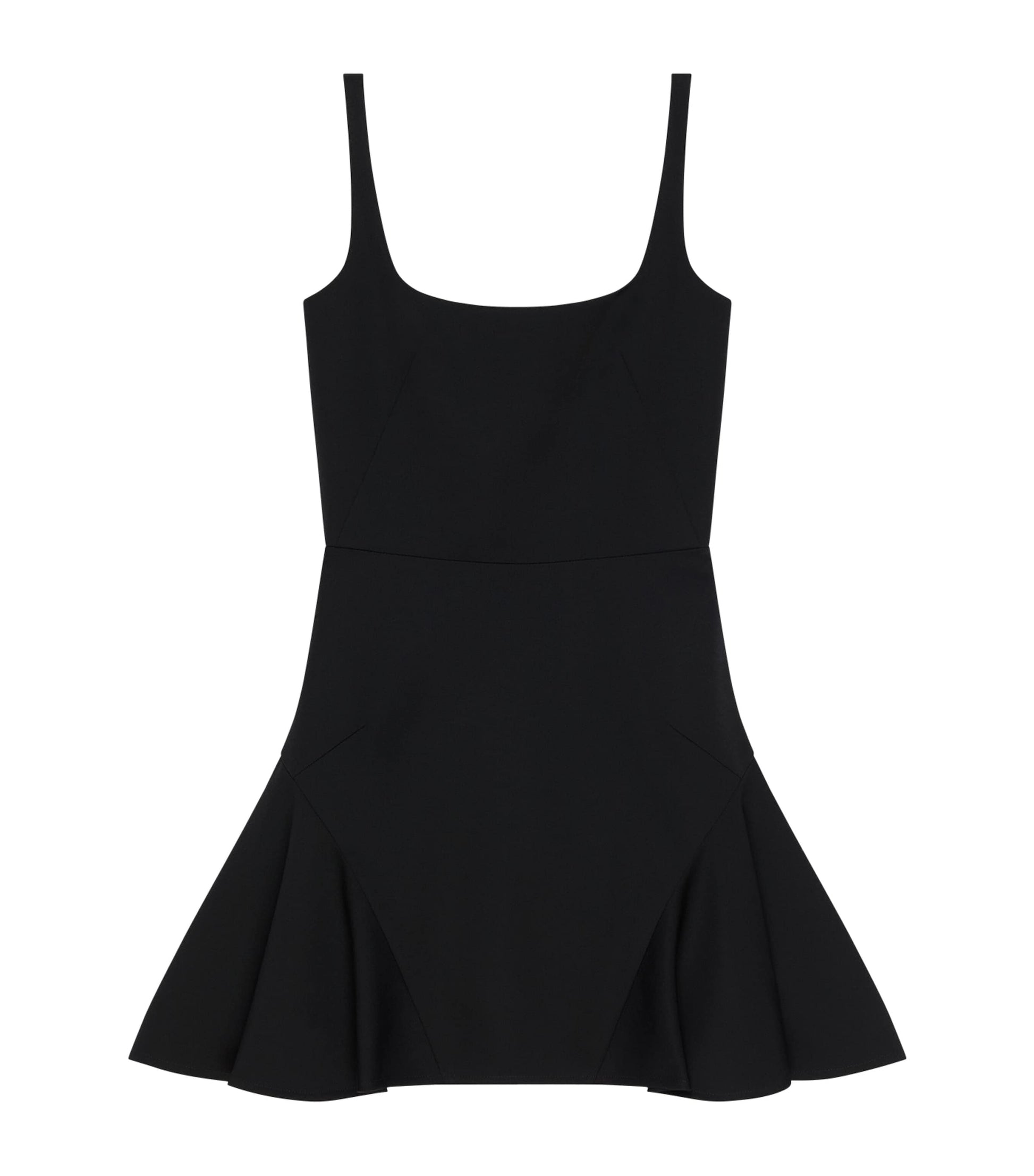 Givenchy Black Fluted Mini Dress