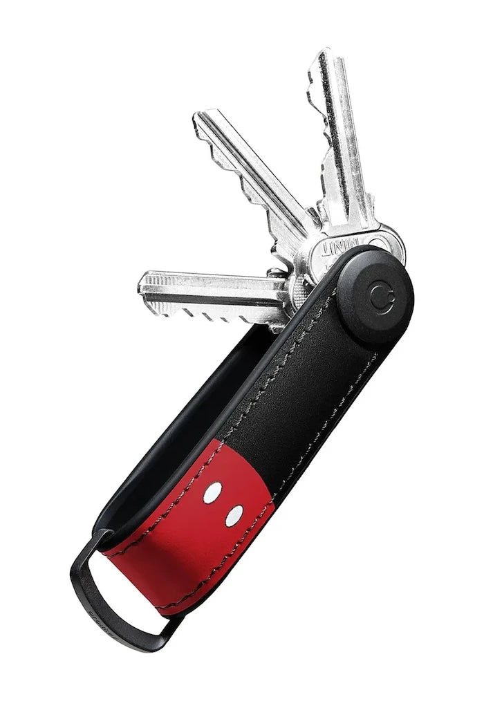 Orbitkey anahtarlık düzenleyici doğal deri Mickey Mouse