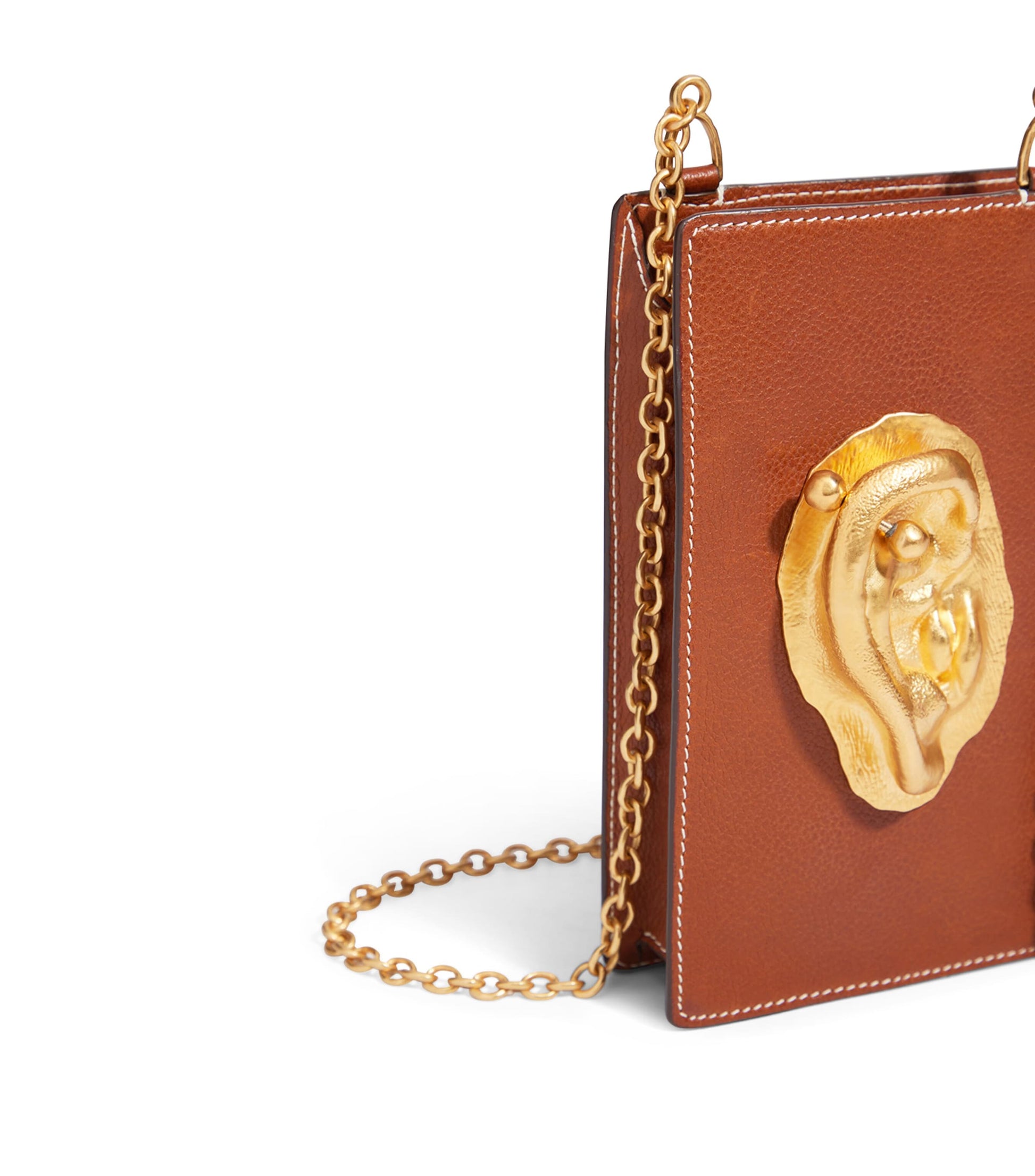 Leather Ear Phone Pouch 806 CARAMEL