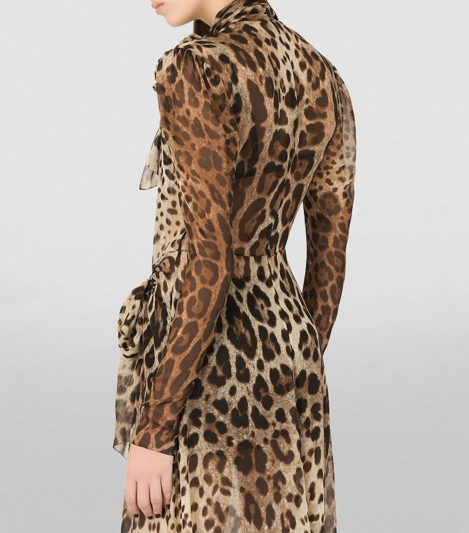 Dolce & Gabbana Multi Silk Maxi Dress