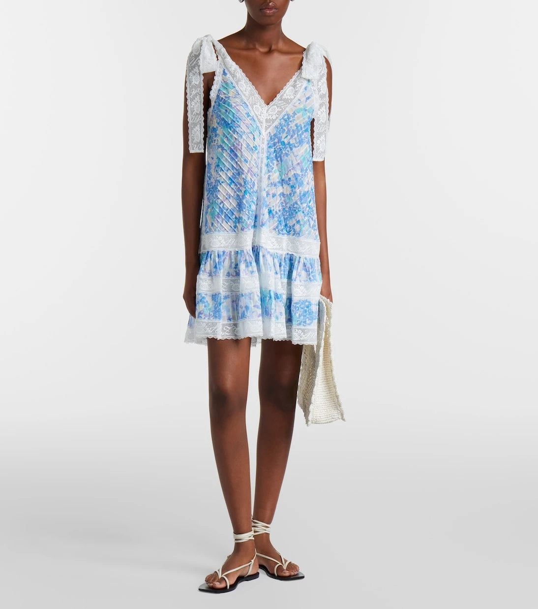 Zimmermann - Solstice Lantern floral cotton minidress