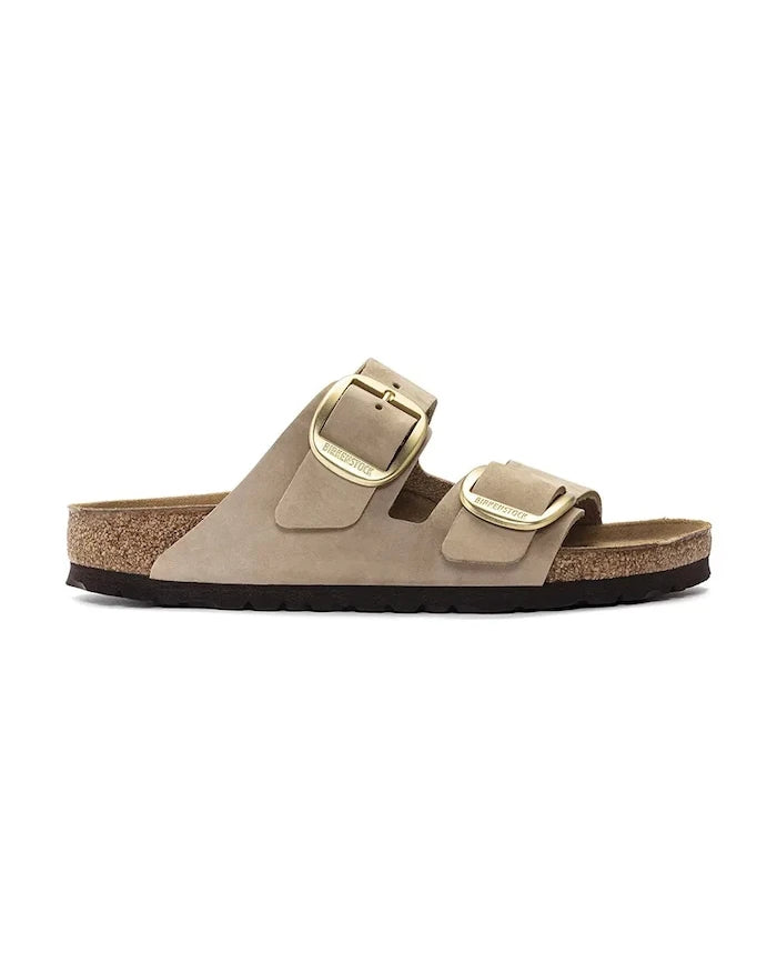 Nubuk Birkenstock Arizona Big Buckle Terlik