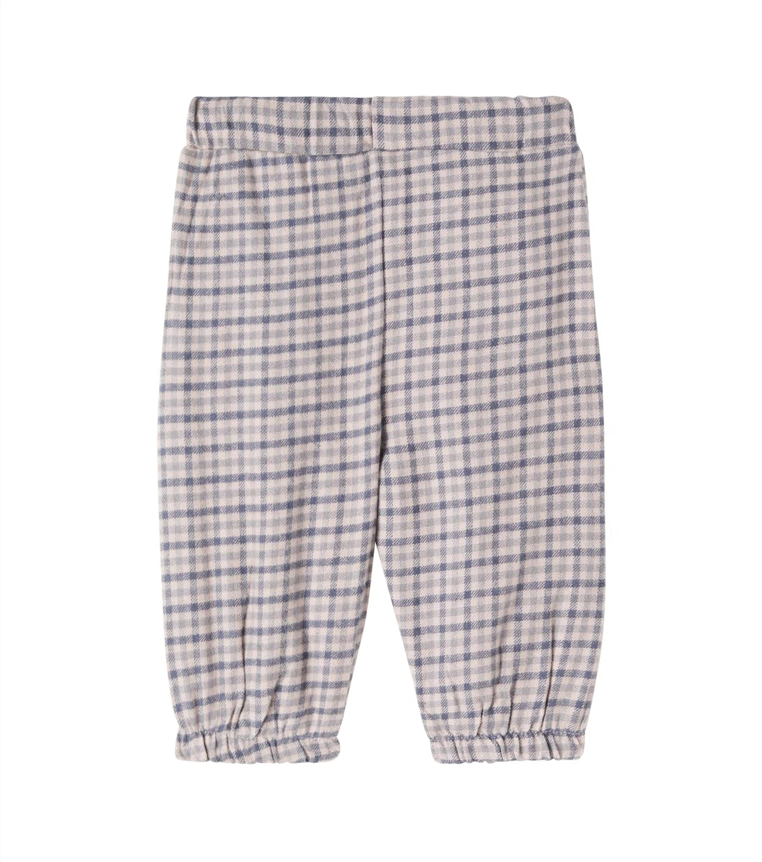 Wheat - Baby Blake checked cotton pants