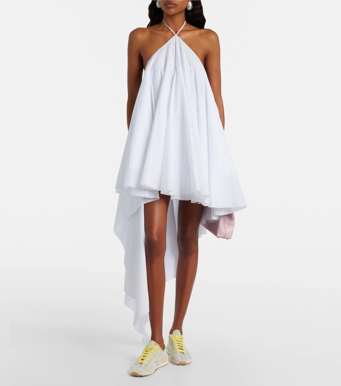 Jacquemus - Tennis leather-trimmed sneakers