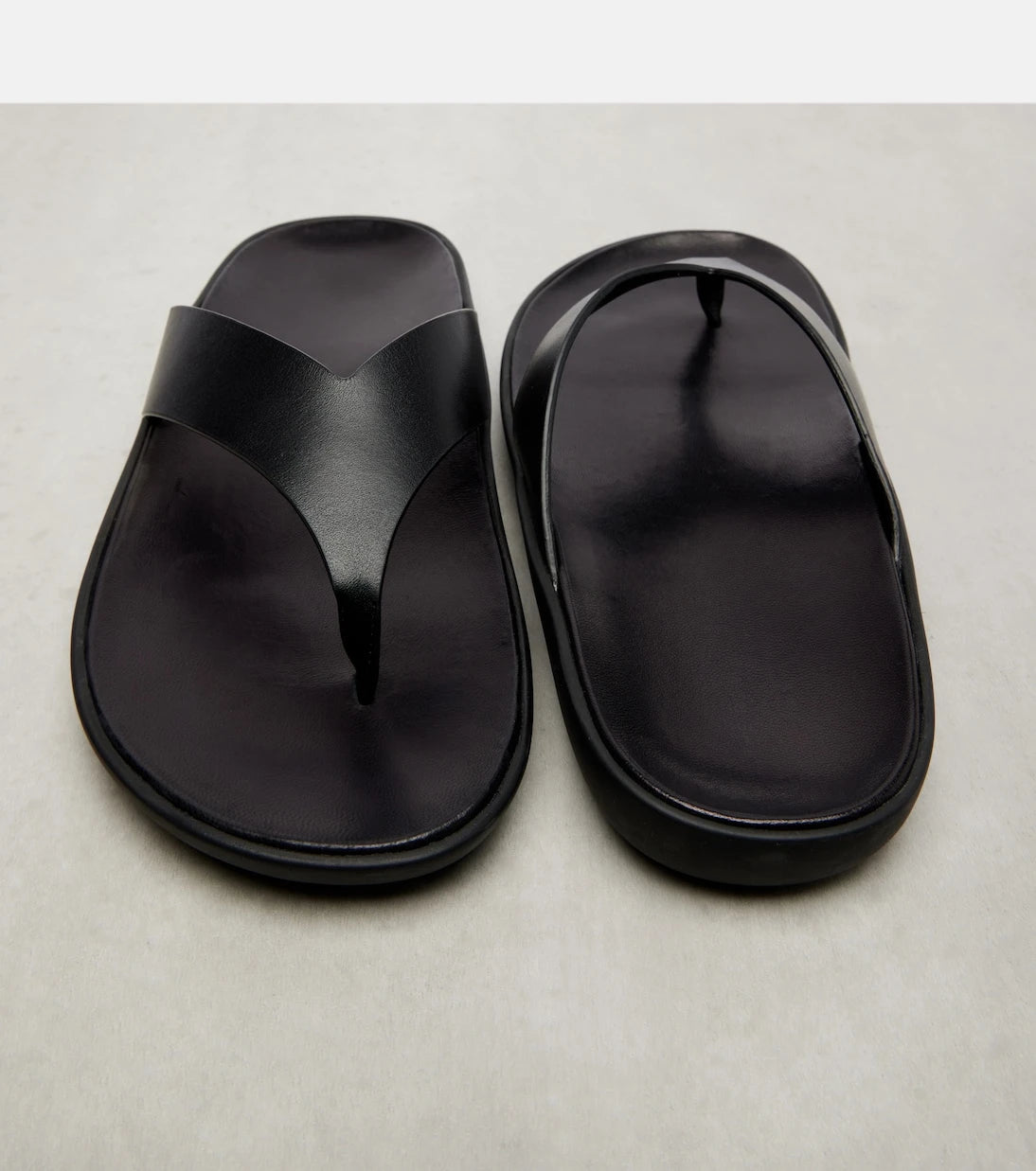 The Row - Leger leather thong sandals