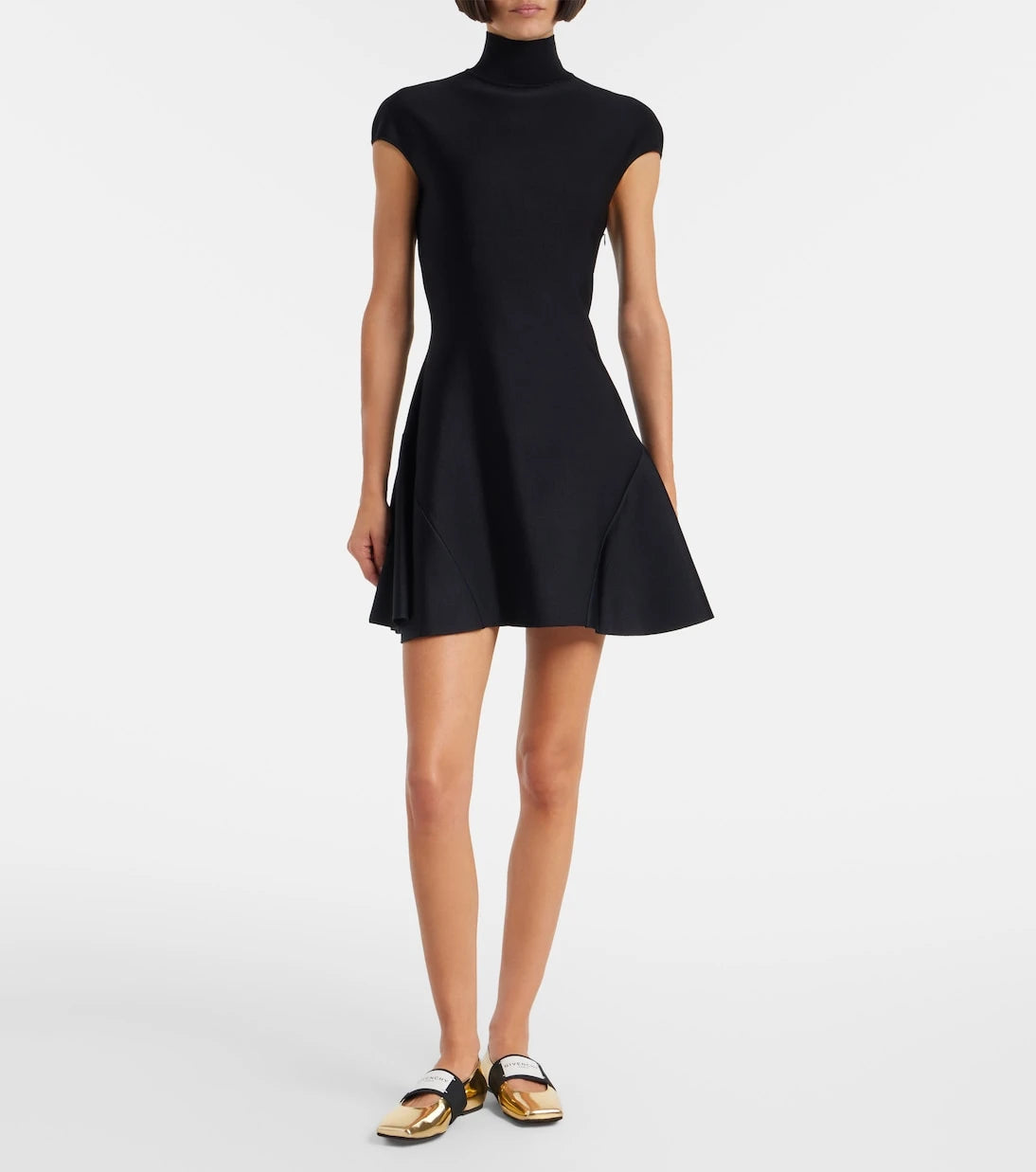 Givenchy - Sliced Square leather ballet flats