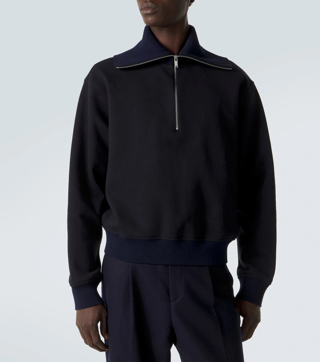 Jil Sander - Cotton half-zip sweatshirt