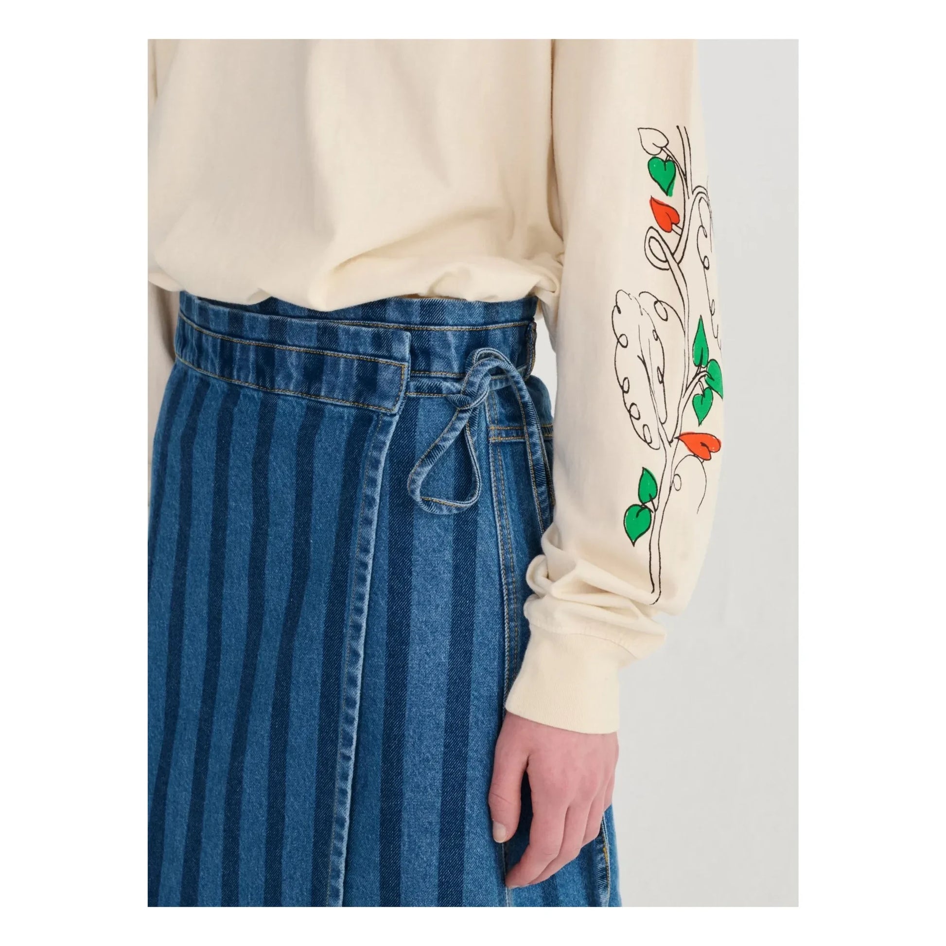 Bobo Choses - Denim organic cotton skirt | Blue