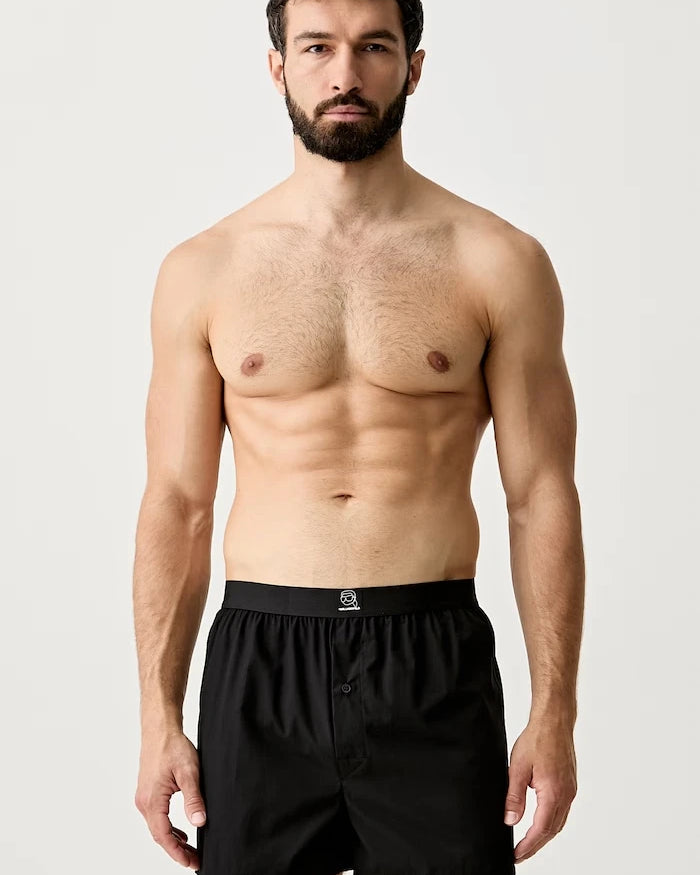 Karl Lagerfeld Erkek Pamuklu Rahat Boxer IKON 3’lü