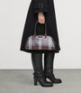 Burberry Brown Medium Check Highlands Top-Handle Bag