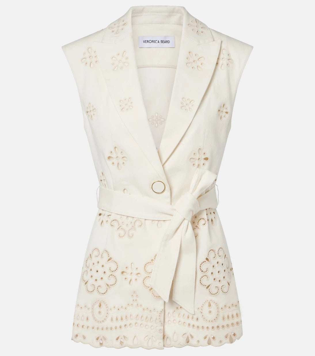 Veronica Beard - Townes eyelet cotton twill vest