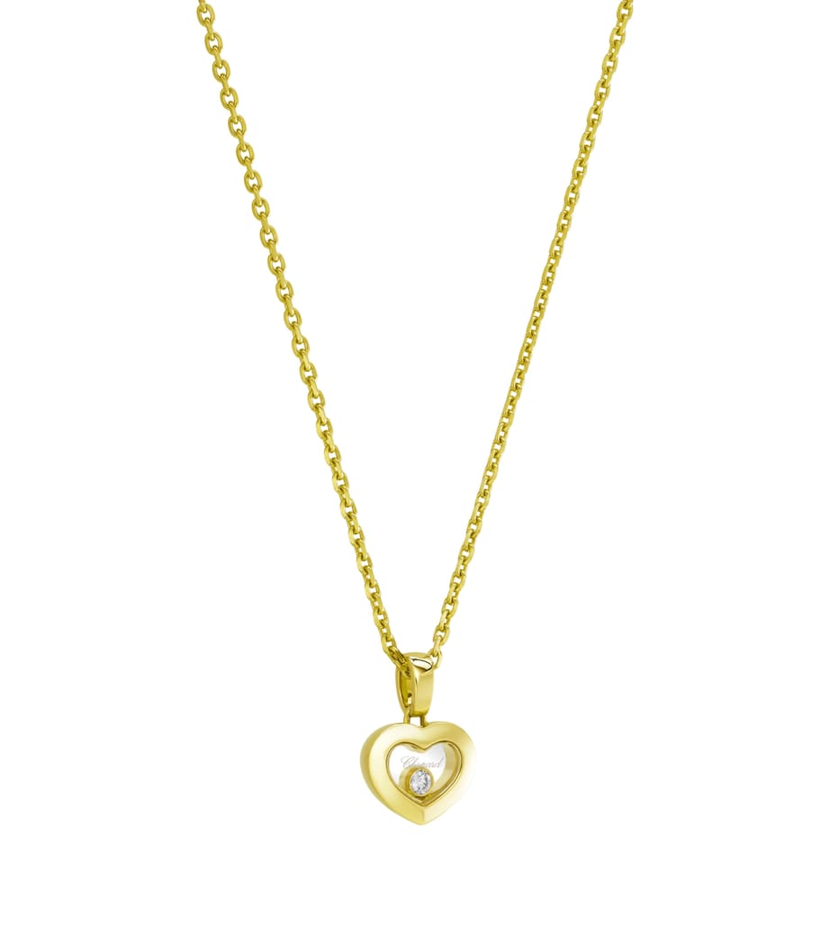 Yellow Gold and Diamond Happy Diamonds Icons Pendant Necklace