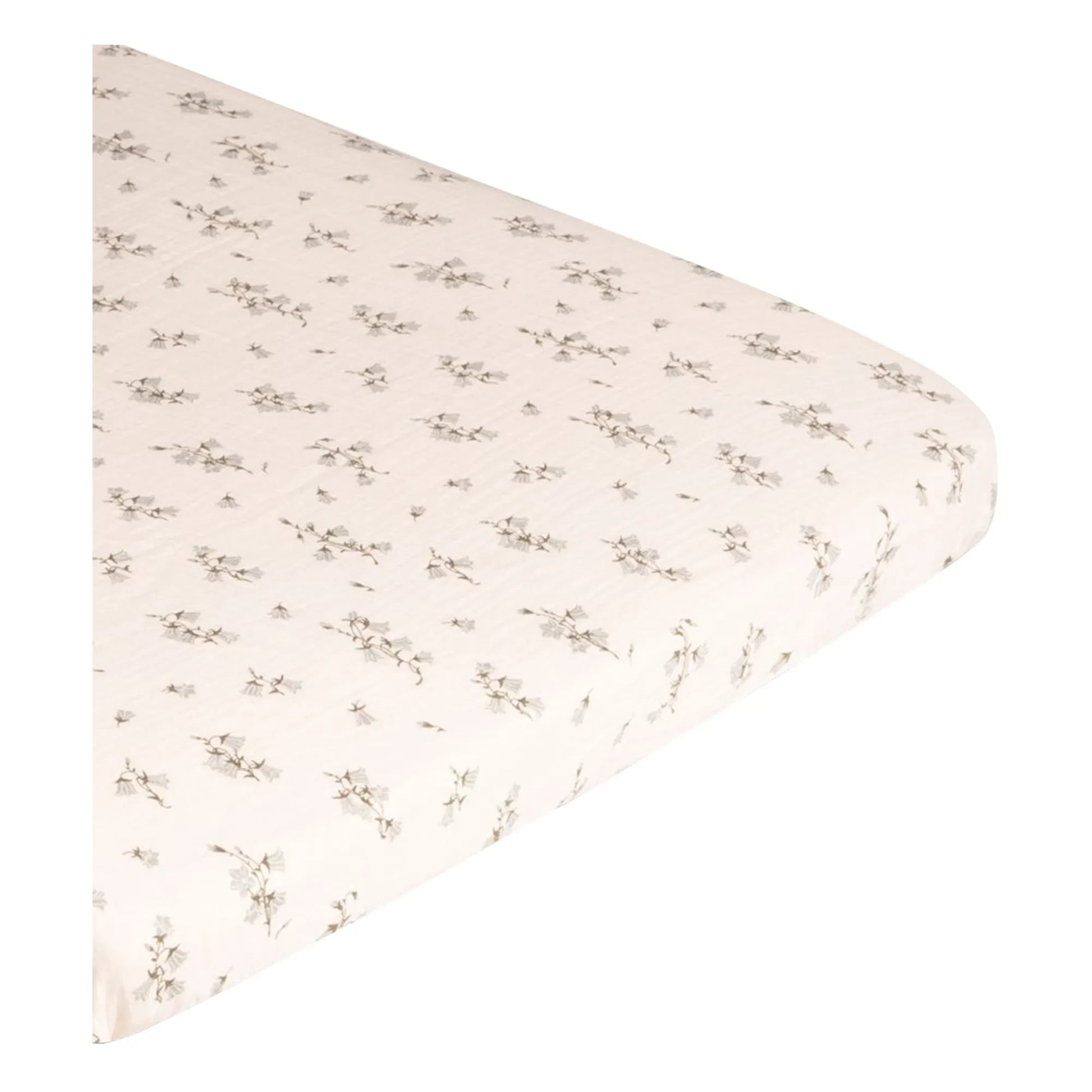 garbo&friends - Bluebell Cotton Chiffon Fitted Sheet | Cream