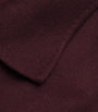 Burgundy Cashmere Tie-Waist Cape