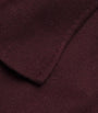 Wolk Morais Burgundy Cashmere Tie-Waist Cape