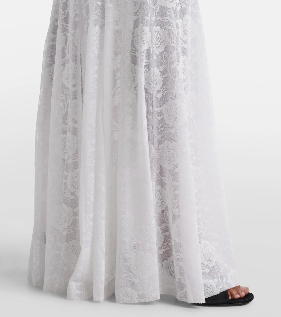 Norma Kamali - Lace corset fishtail gown