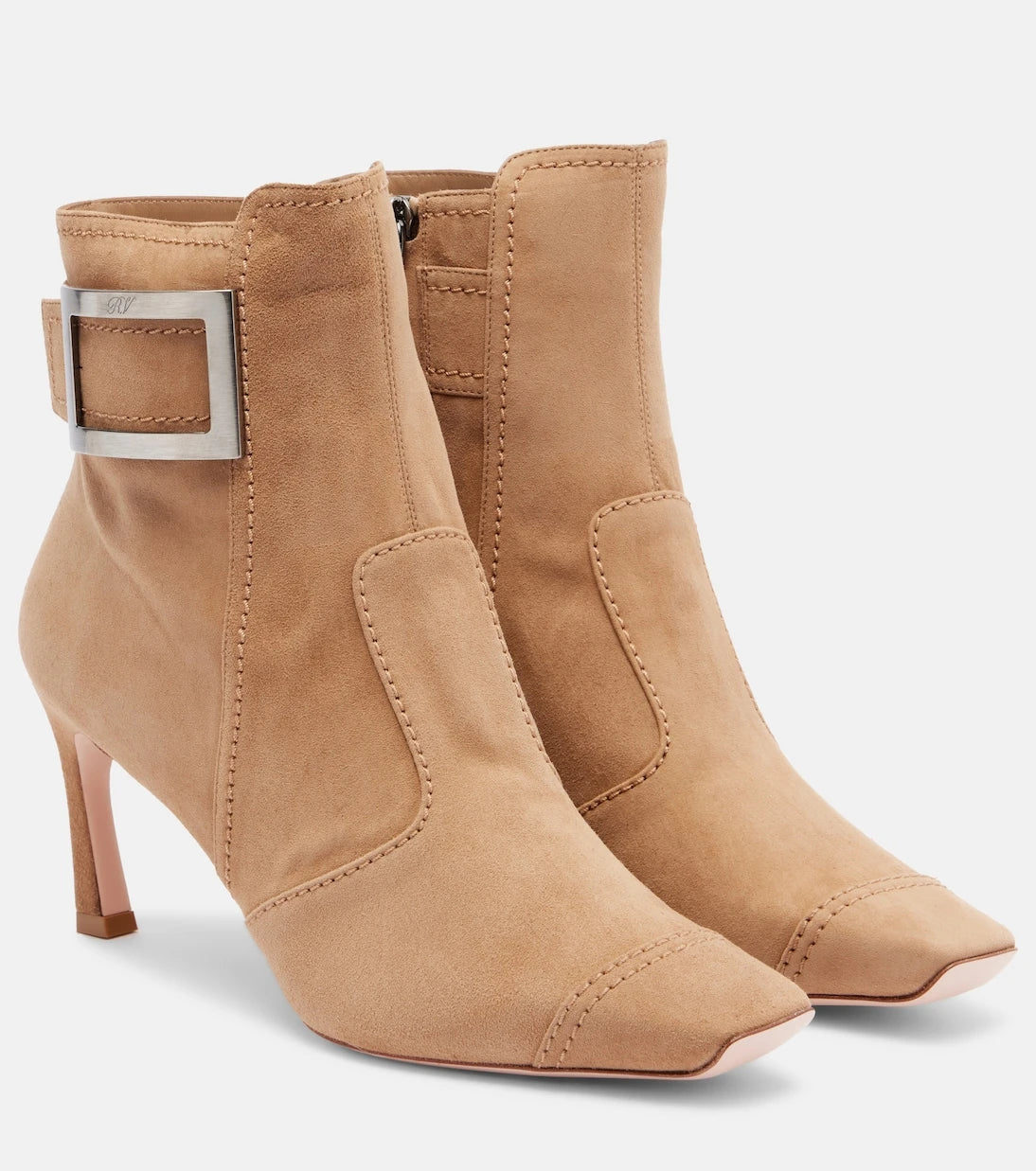 Roger Vivier - Trompette 70 suede ankle boots