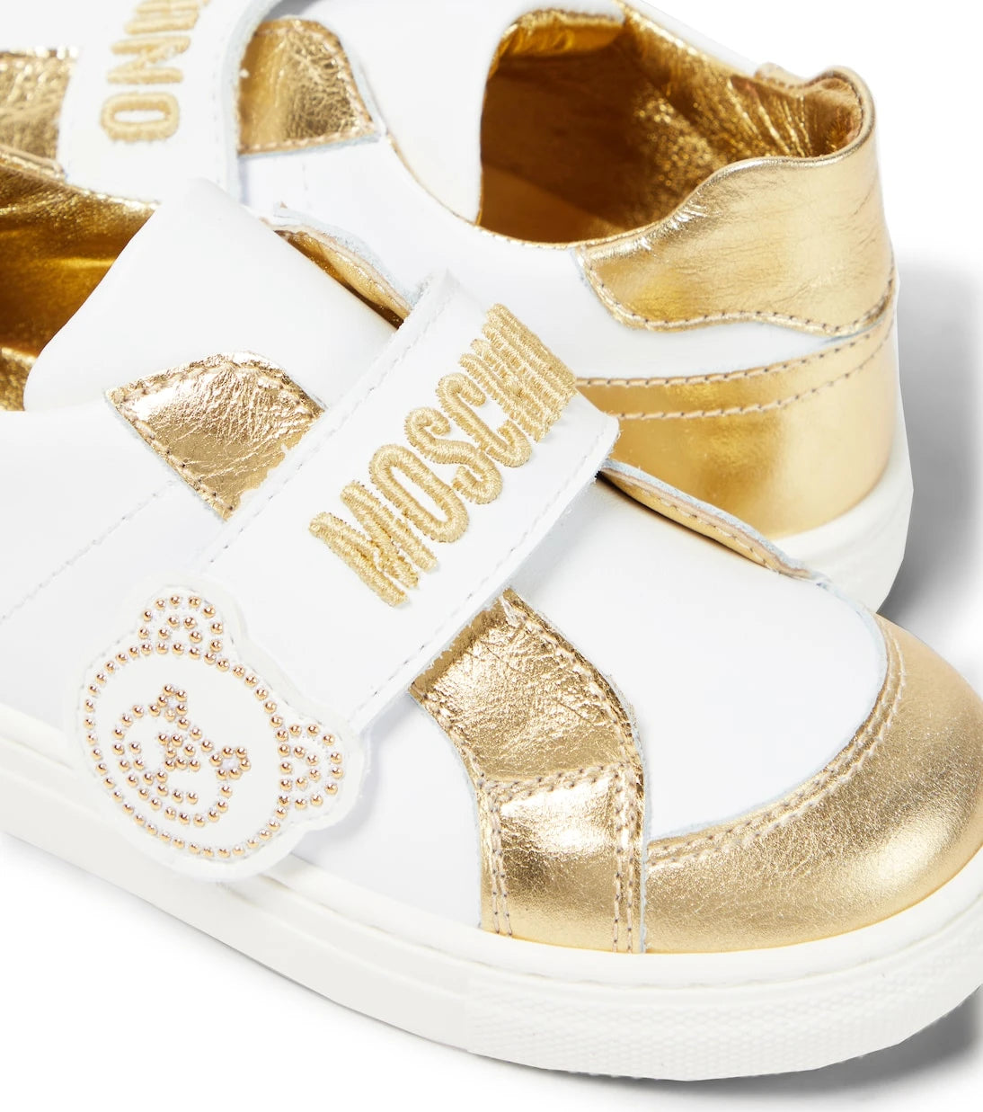 Moschino Kids - أحذية رياضية جلدية