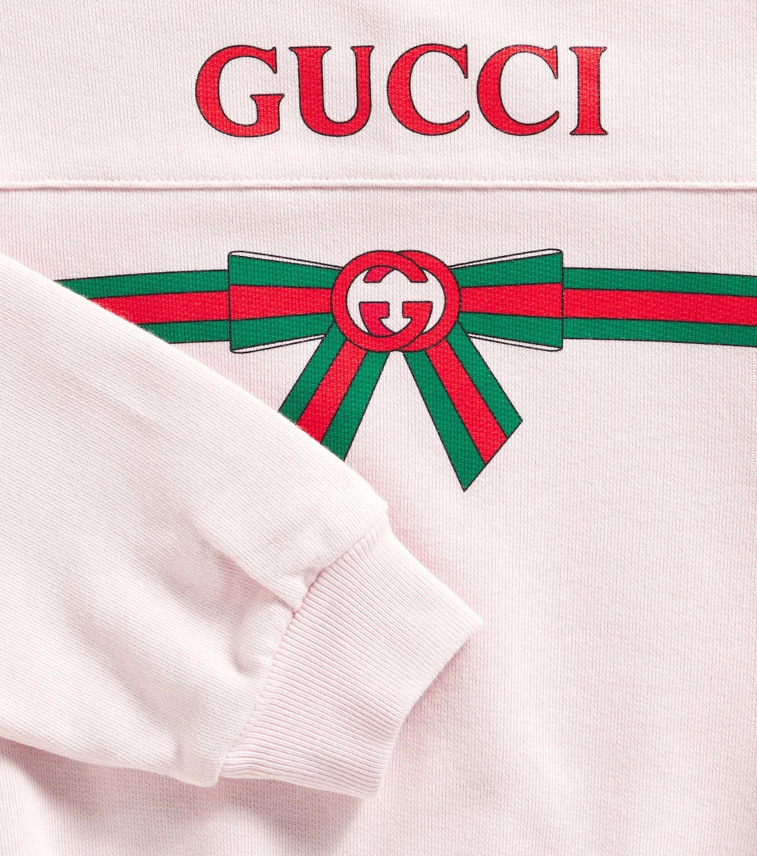 Gucci Kids - سويت شيرت قطني بطبعة الشعار