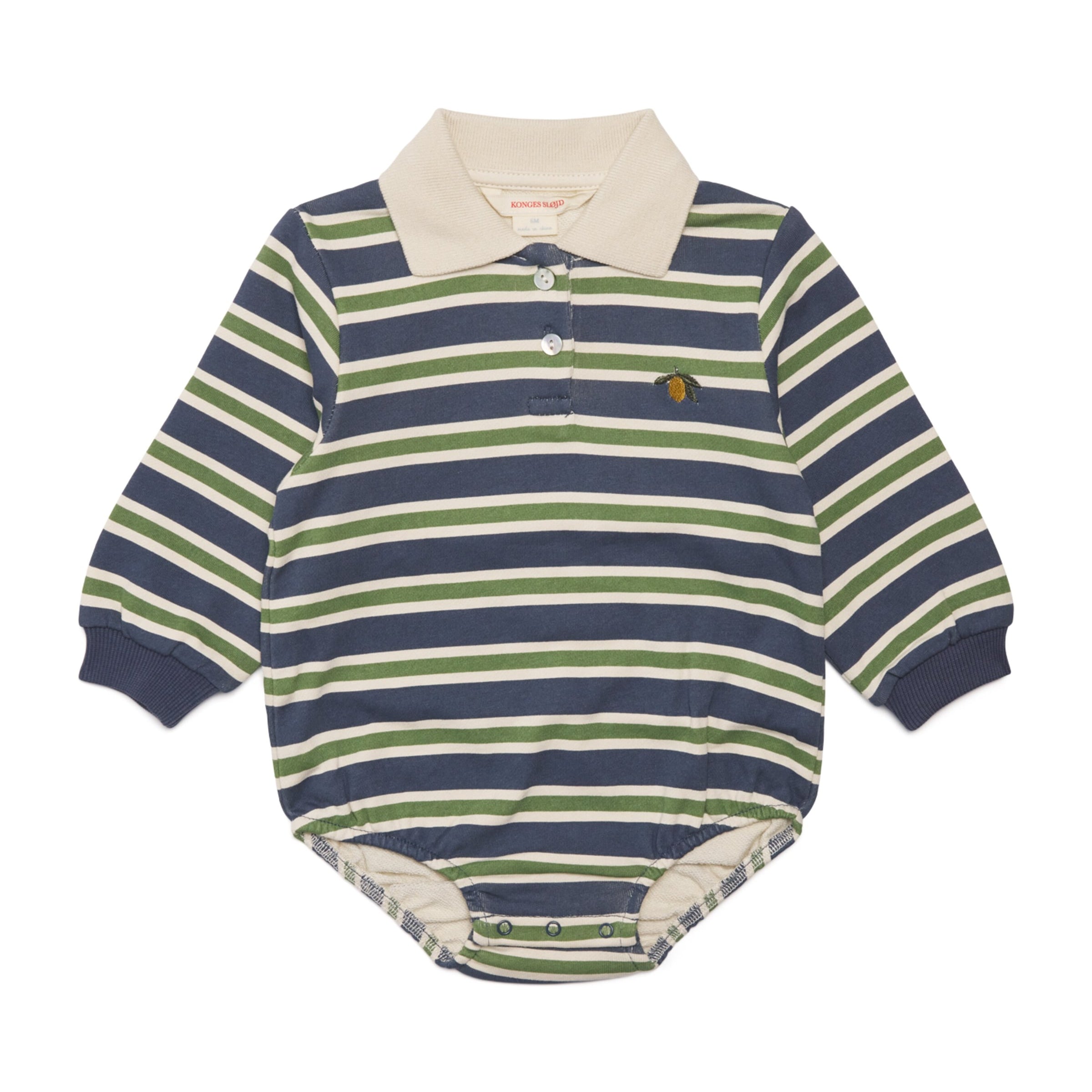 Cotton Stripe Polo Sweater Bodysuit (1-18 Months)
