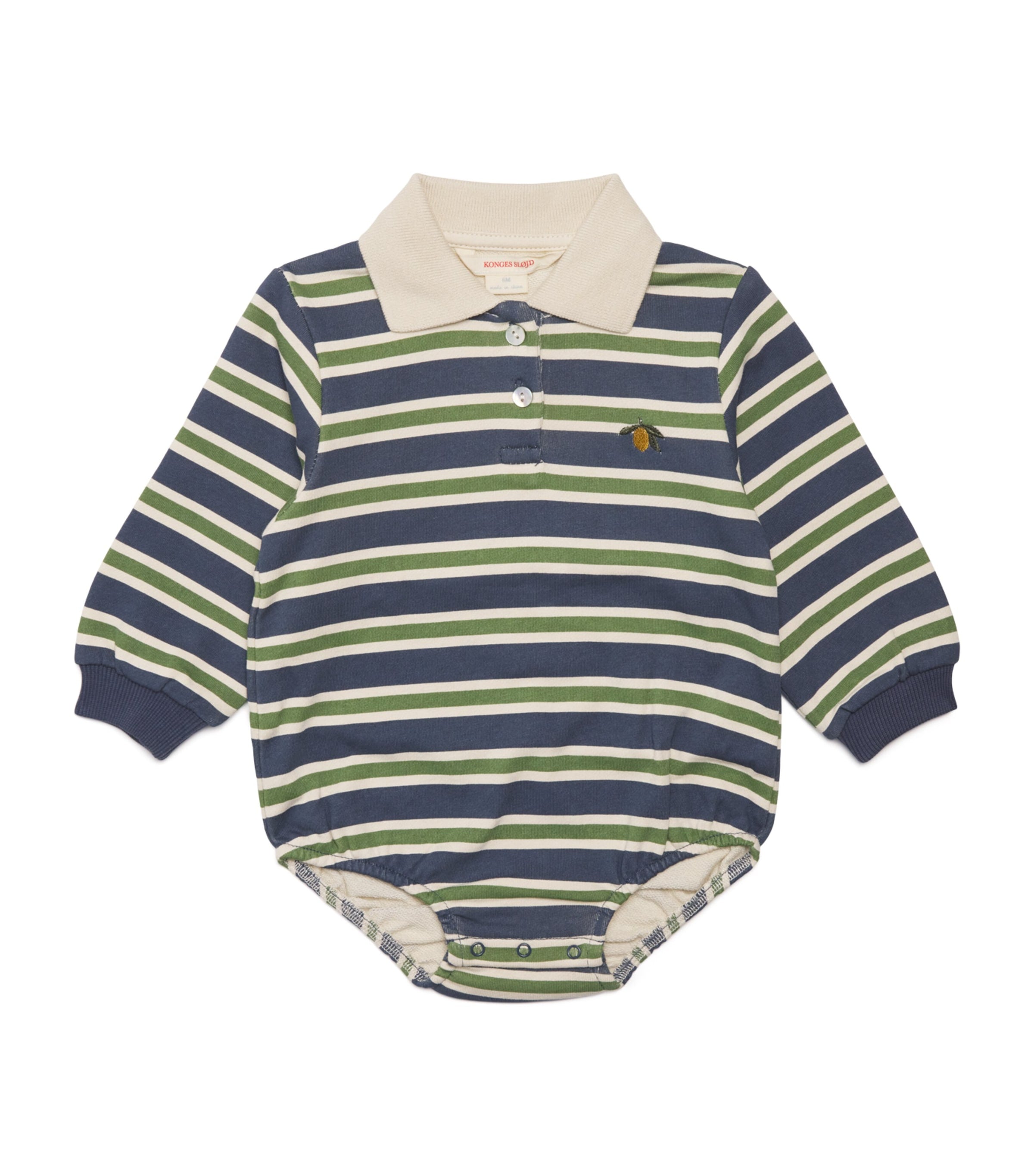 Cotton Stripe Polo Sweater Bodysuit (1-18 Months)