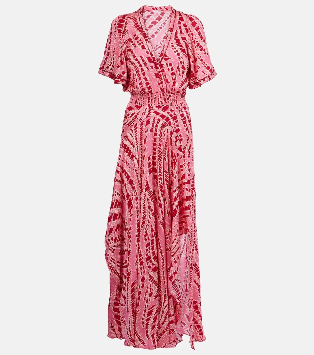 Poupette St Barth - Mabelle printed satin midi dress