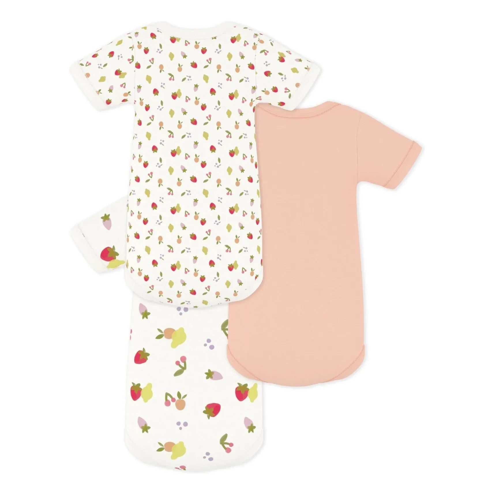 Petit Bateau - Batch 3 Bodies Fruits | Ecru